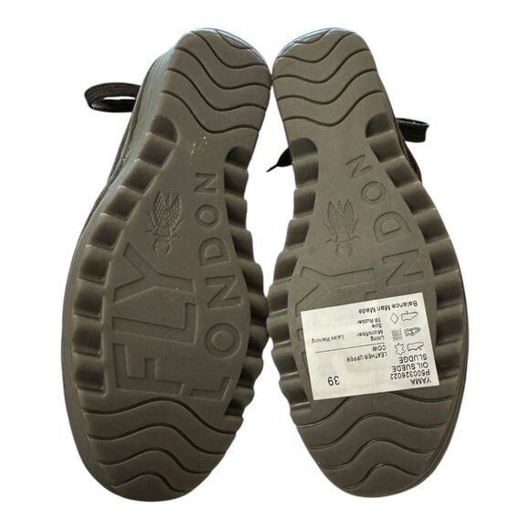 Fly London Yama Women's Oil Suede Leather Sludge Wedge Ankle Boots Booties 39 - Picture 6 of 7